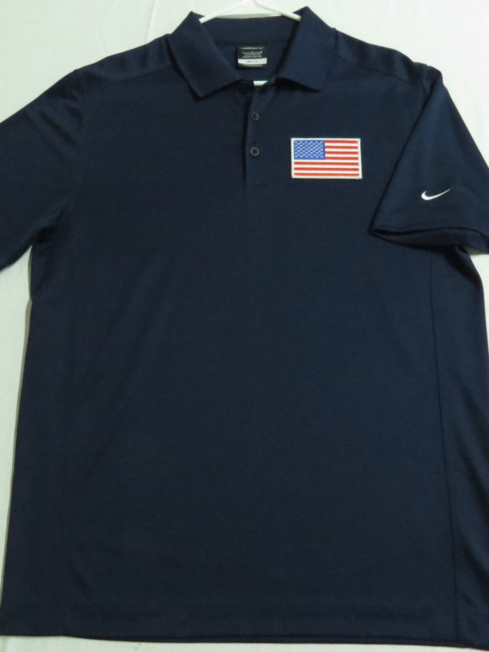 M-2XL USA Navy Blue Nike Dri-Fit Men's #23V Golf Polo Shirt